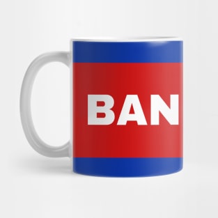 Banlung City in Cambodian Flag Colors Mug